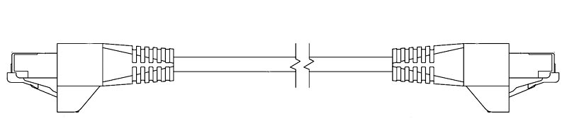 Патч-корд Hyperline RJ-45 - RJ-45, категории 6a, экранированный (F/UTP), 26 AWG, LSZH 